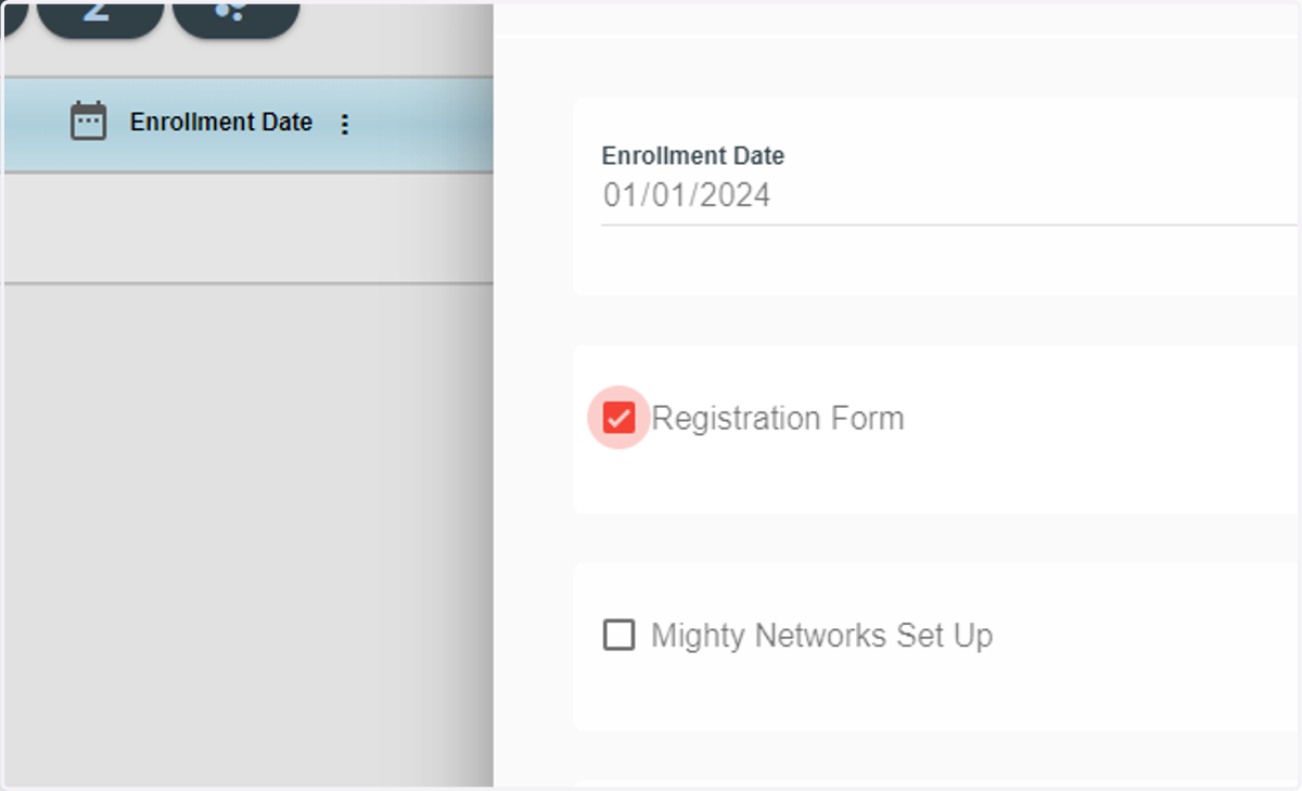 Check Registration Form if the student has done it