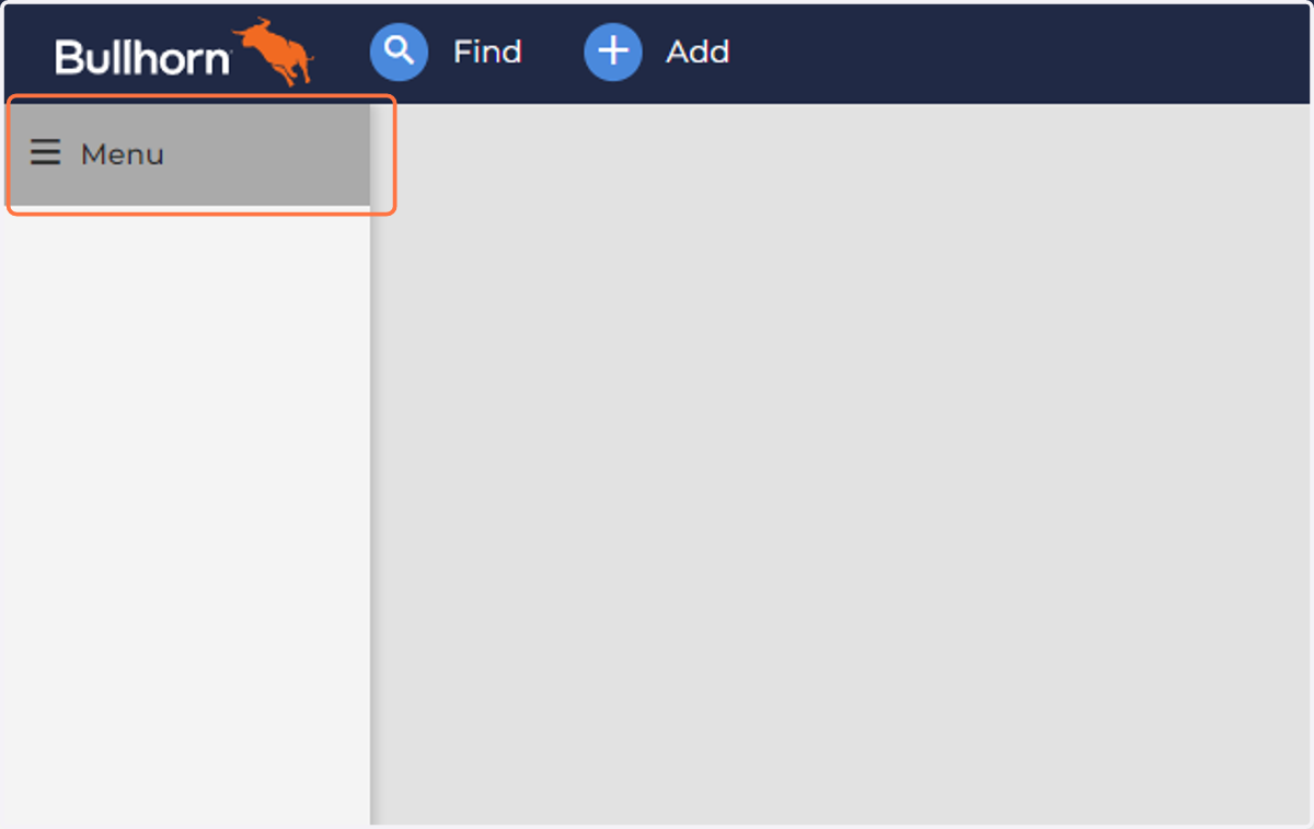 Click on Menu