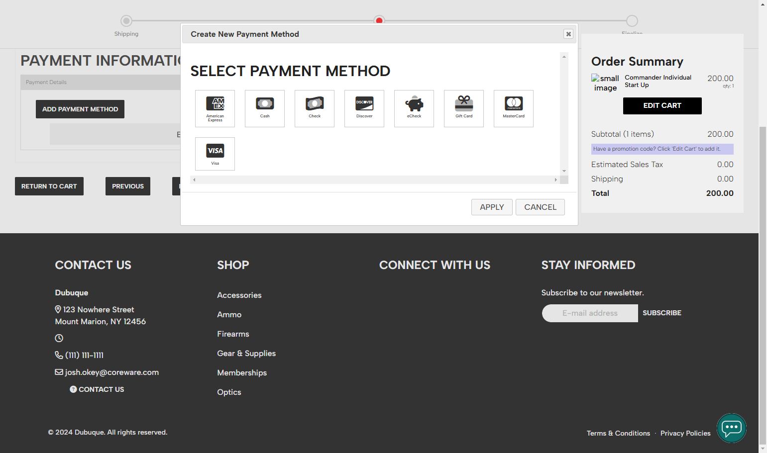 Select Payment Method