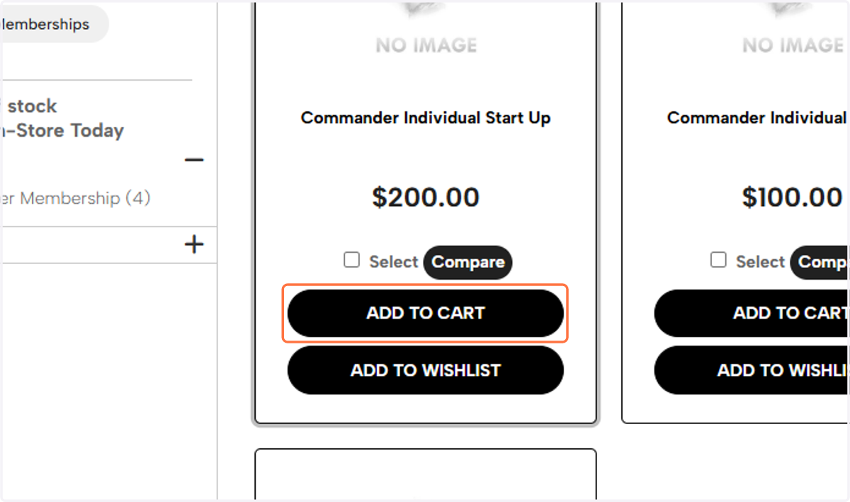 Click on ADD TO CART