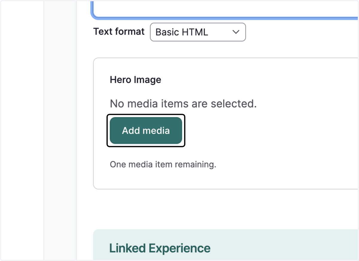 Click on Add media