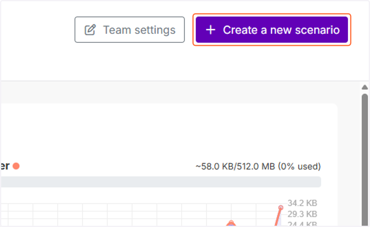 Go to Make and click on Create a new scenario.