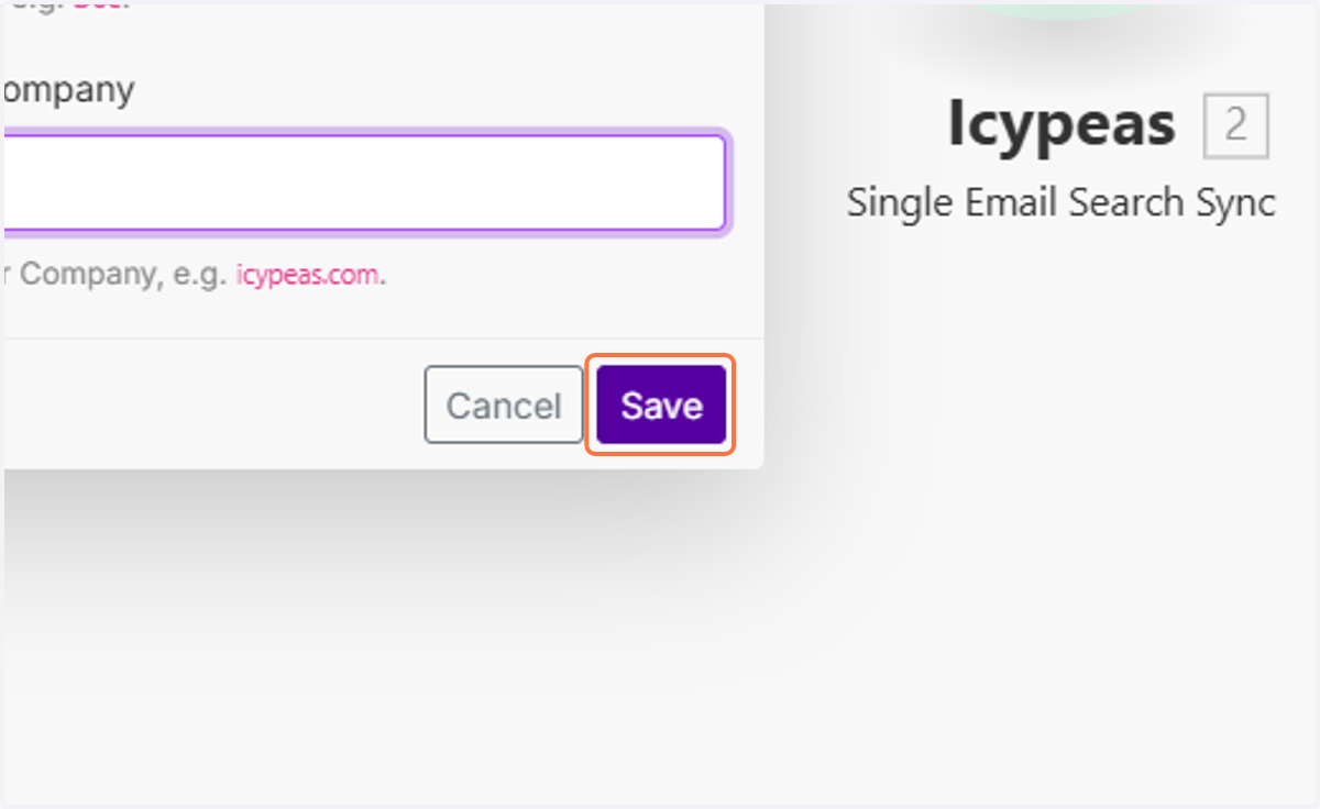 Click on Save.