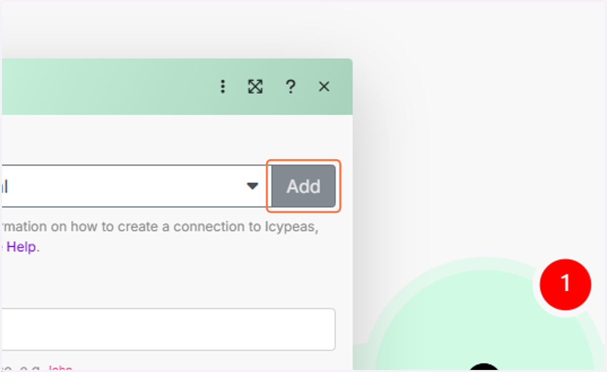 Click on Add.