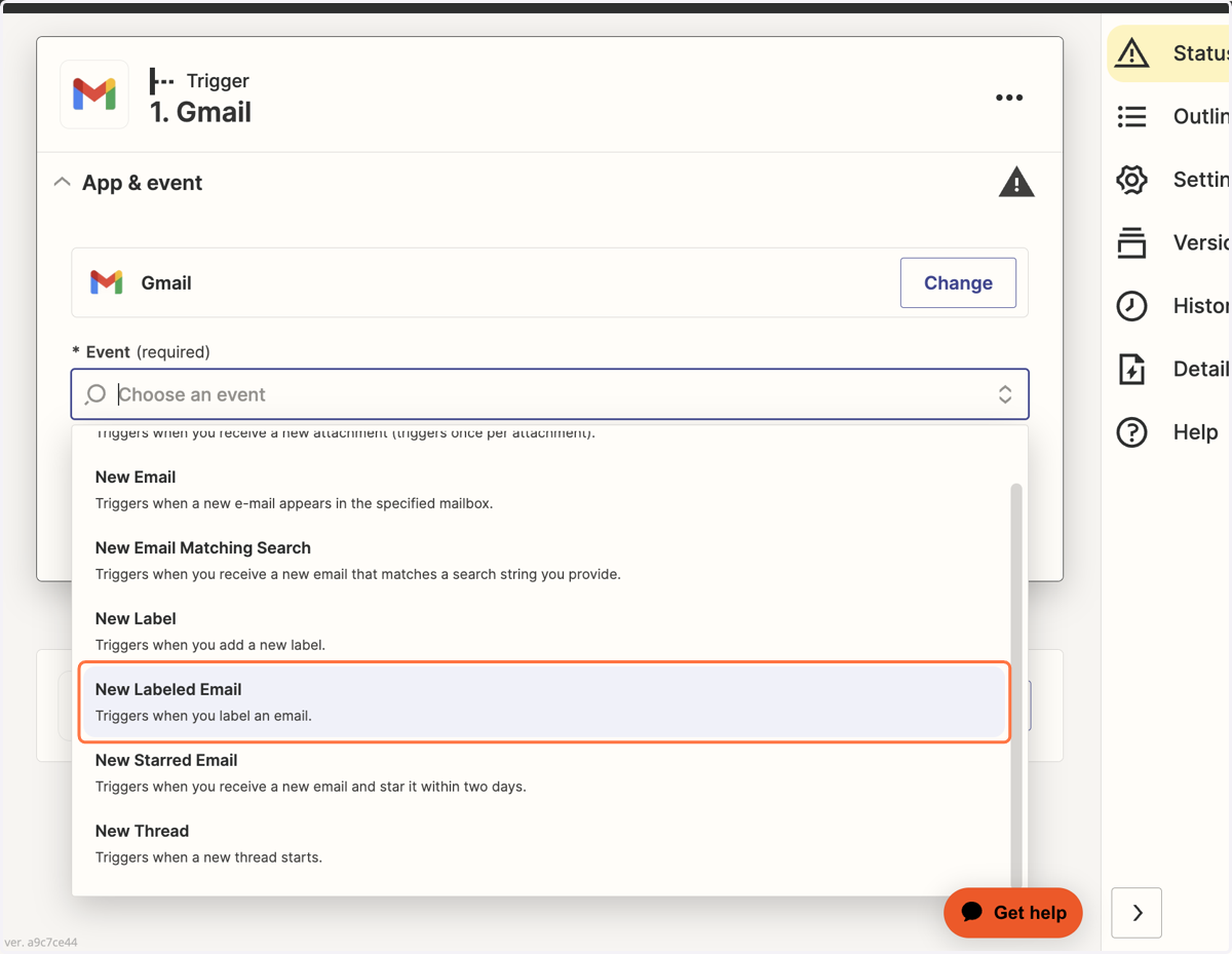 Zapier will give you all possible trigger options for that app