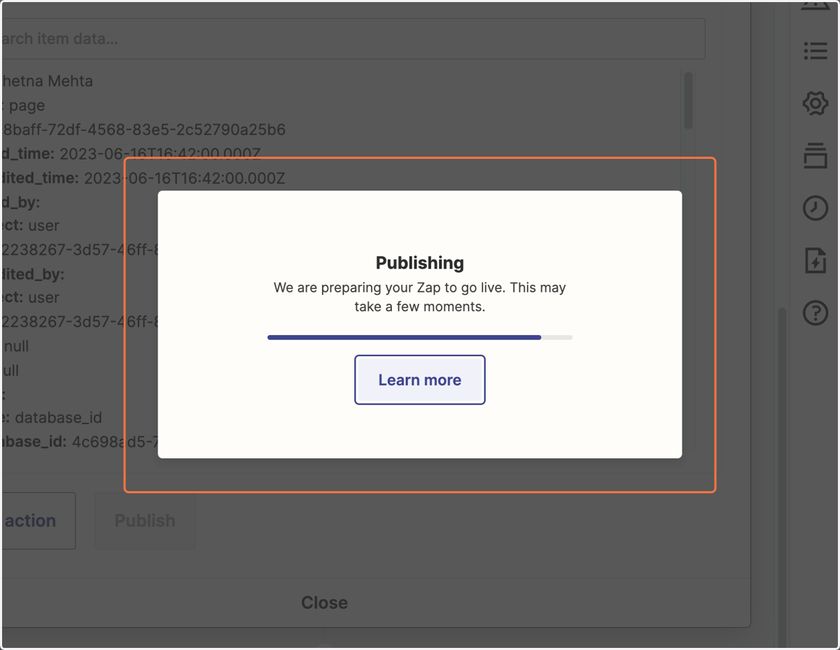 And just like that, you published your first Zap!