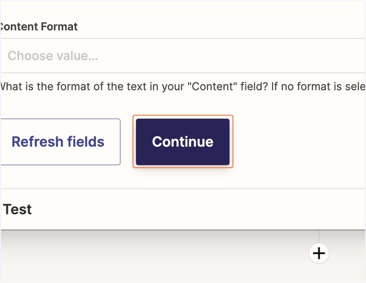 When you're done inputting all the data you'd like, click on Continue