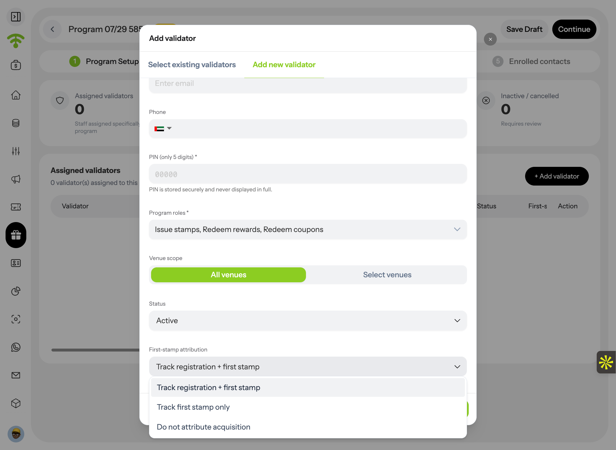 Assign Validator Permissions