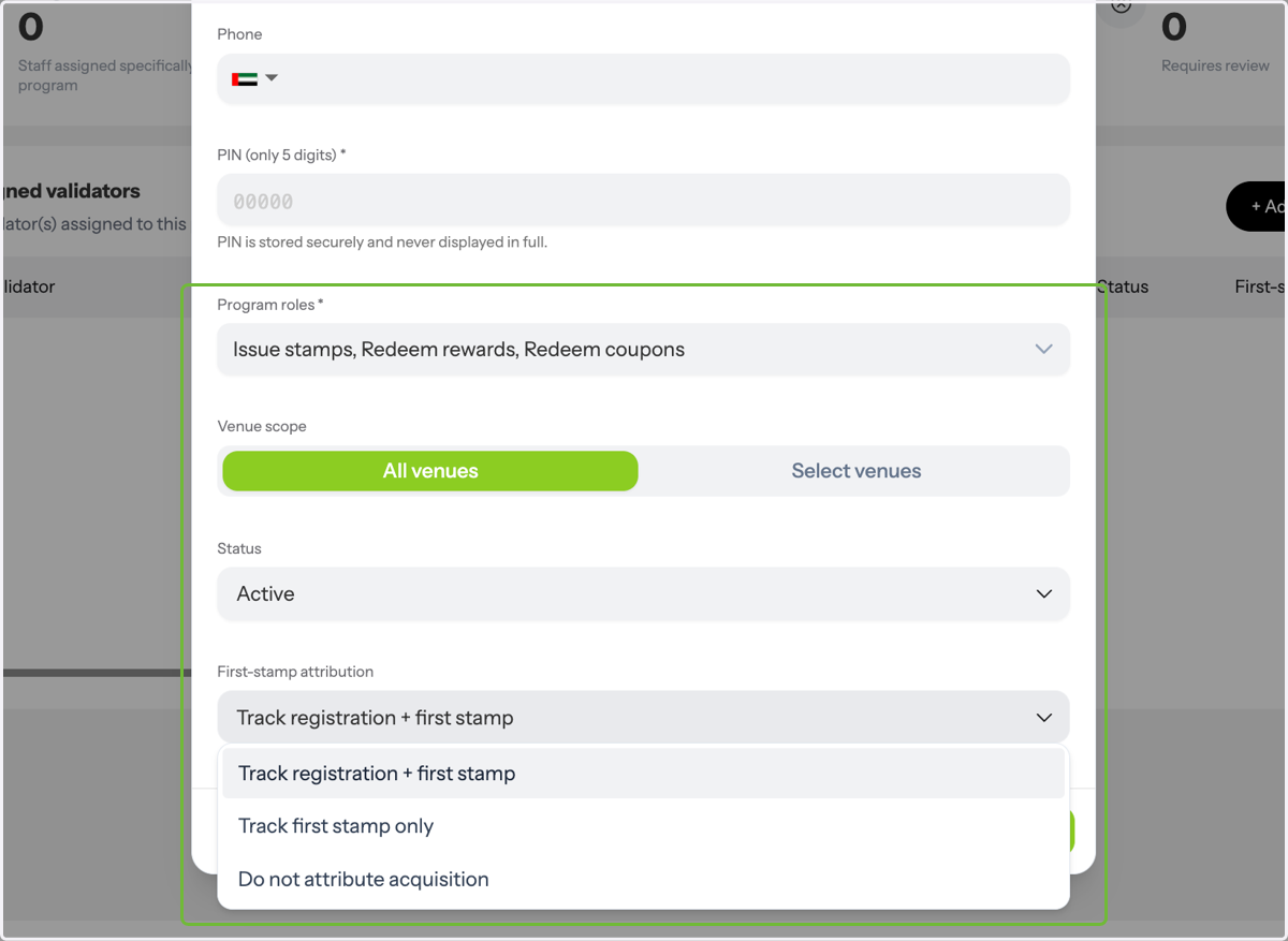 Assign Validator Permissions
