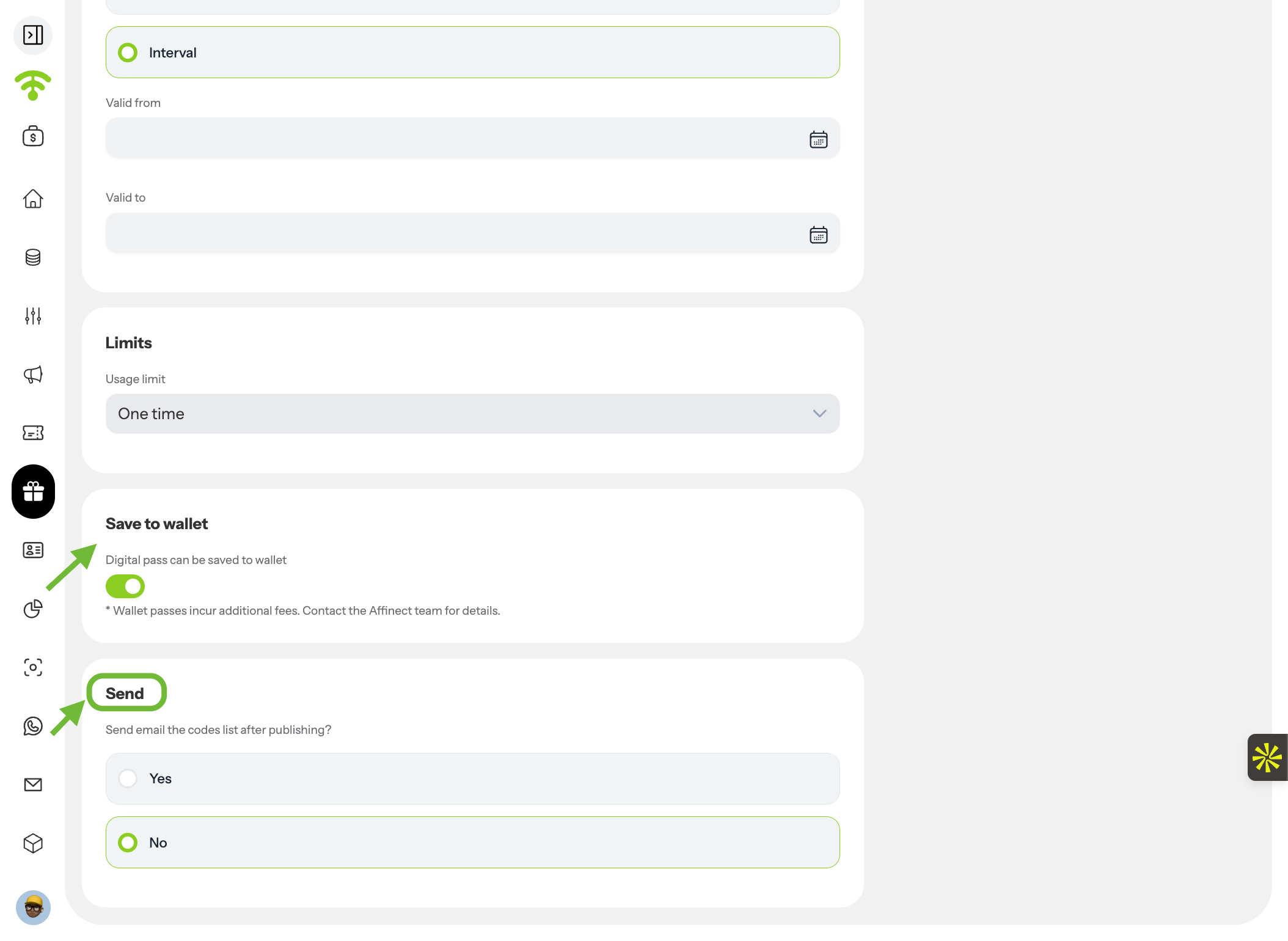 Configure Additional Options