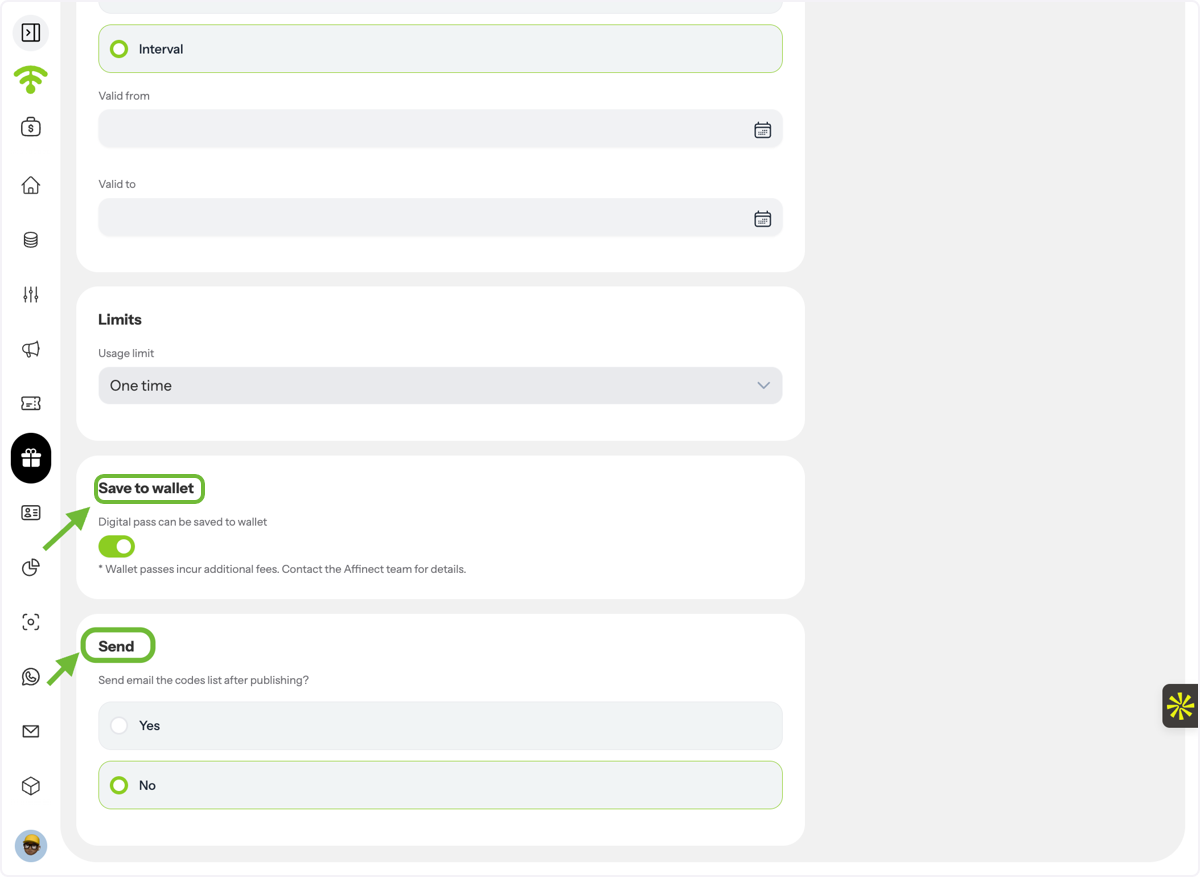 Configure Additional Options