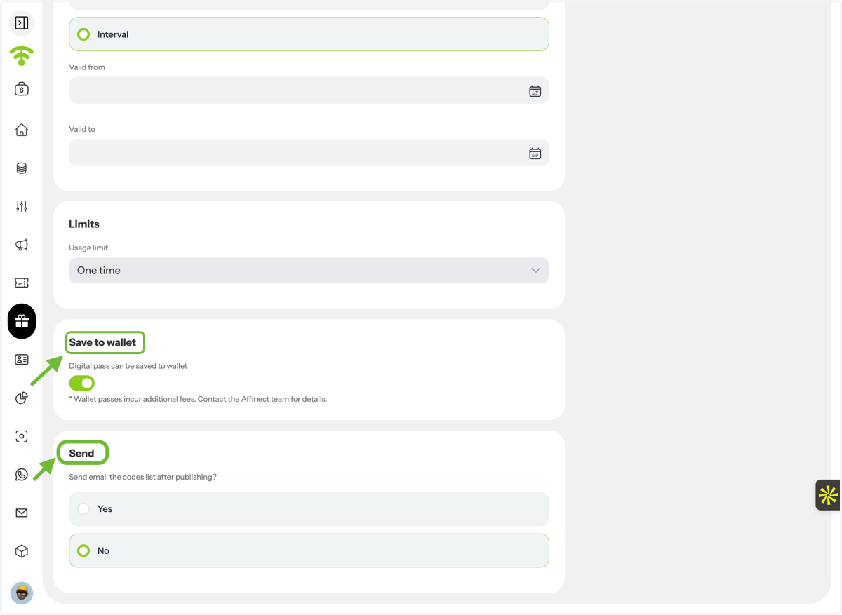 Configure Additional Options
