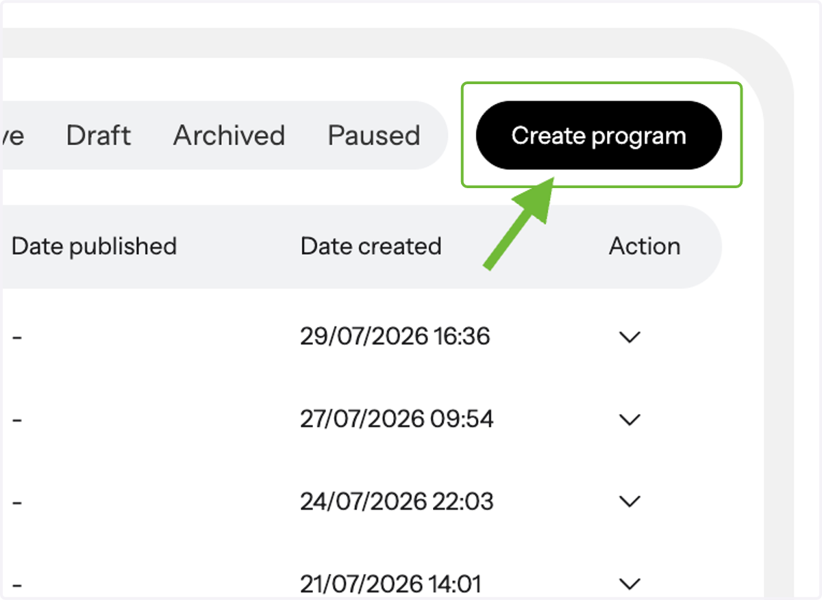 Create a New Program