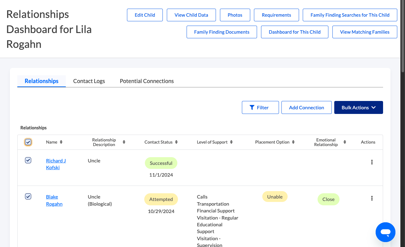 Click on 'Bulk Actions'