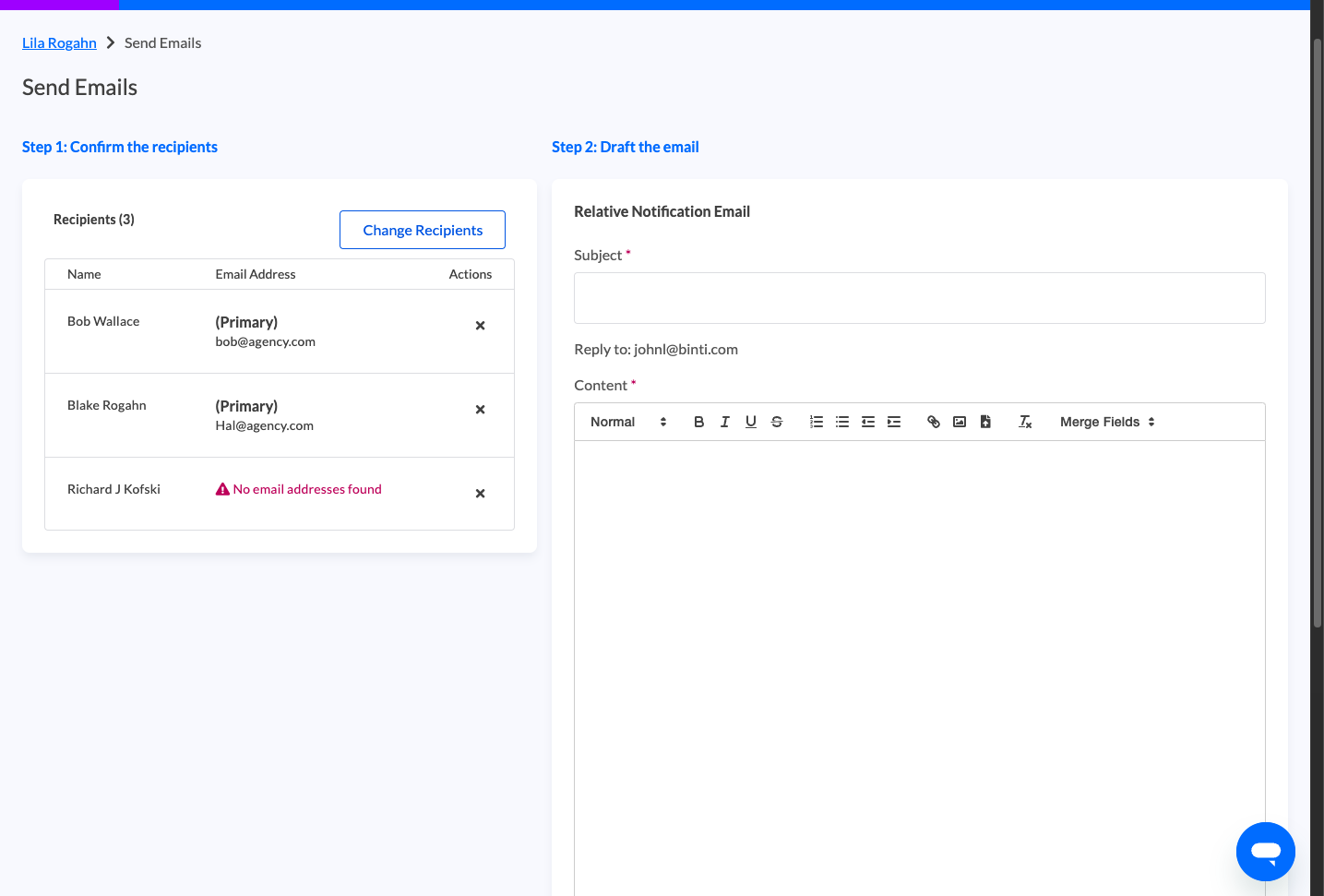 Compose your email
