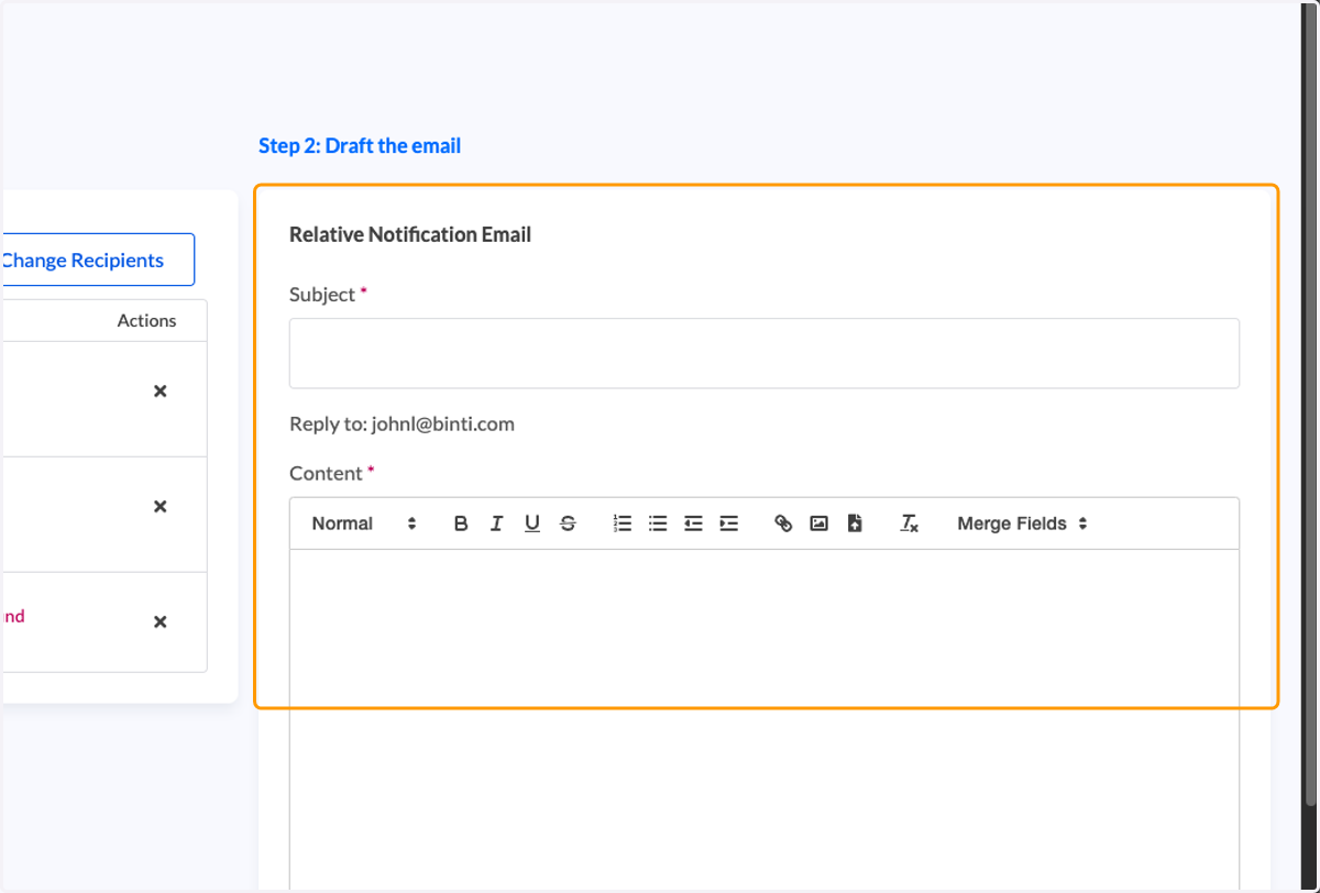 Compose your email