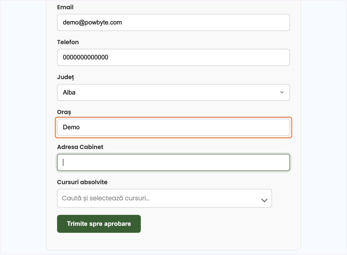 Type "Demo"