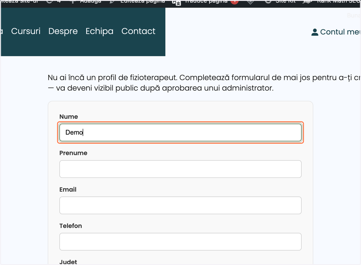 Type "Demo"