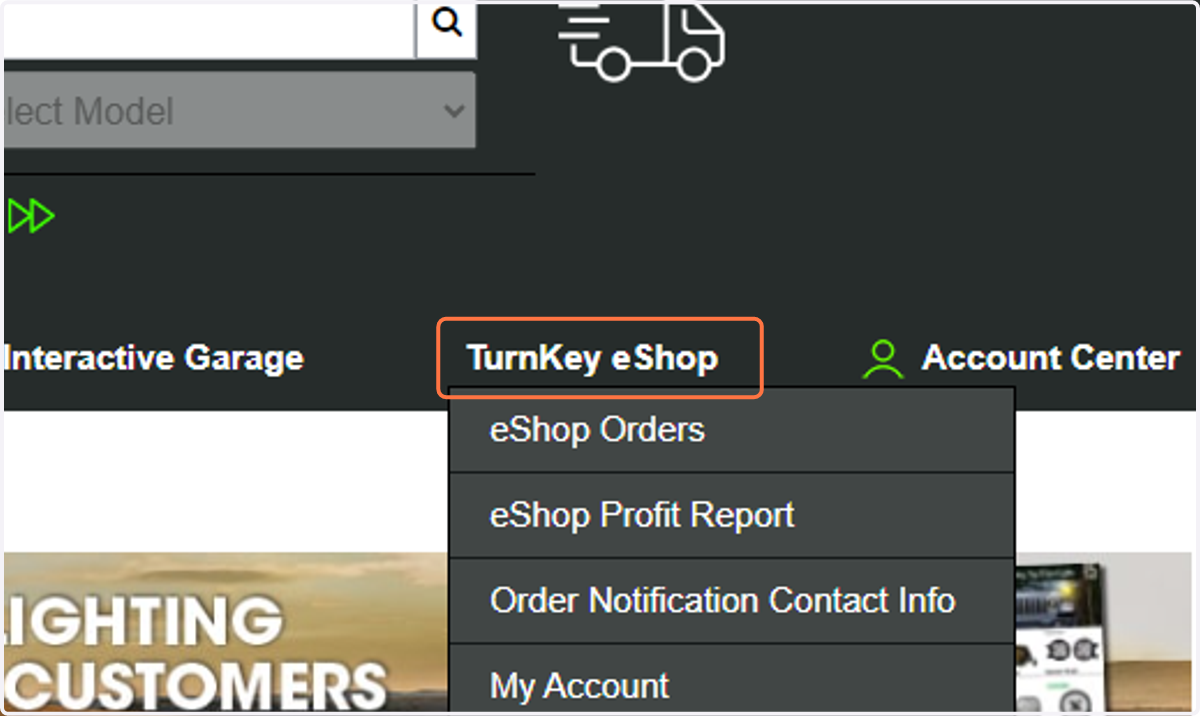 Click on TurnKey eShop