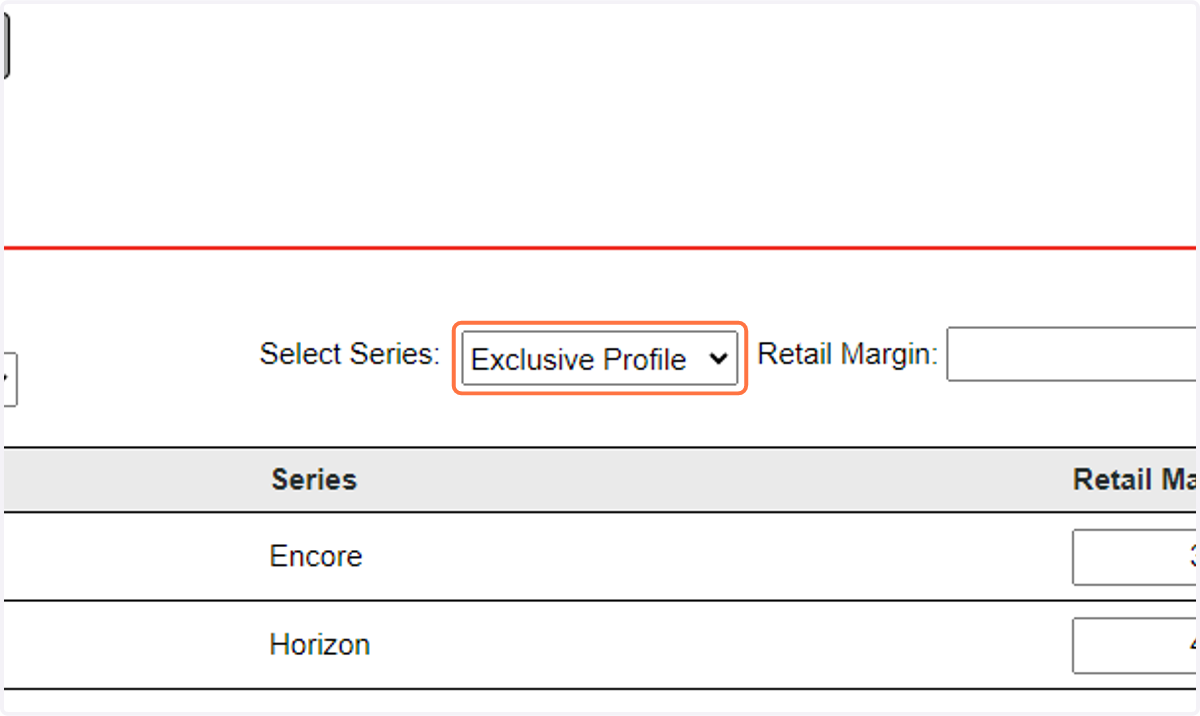 Select desired Series from provider