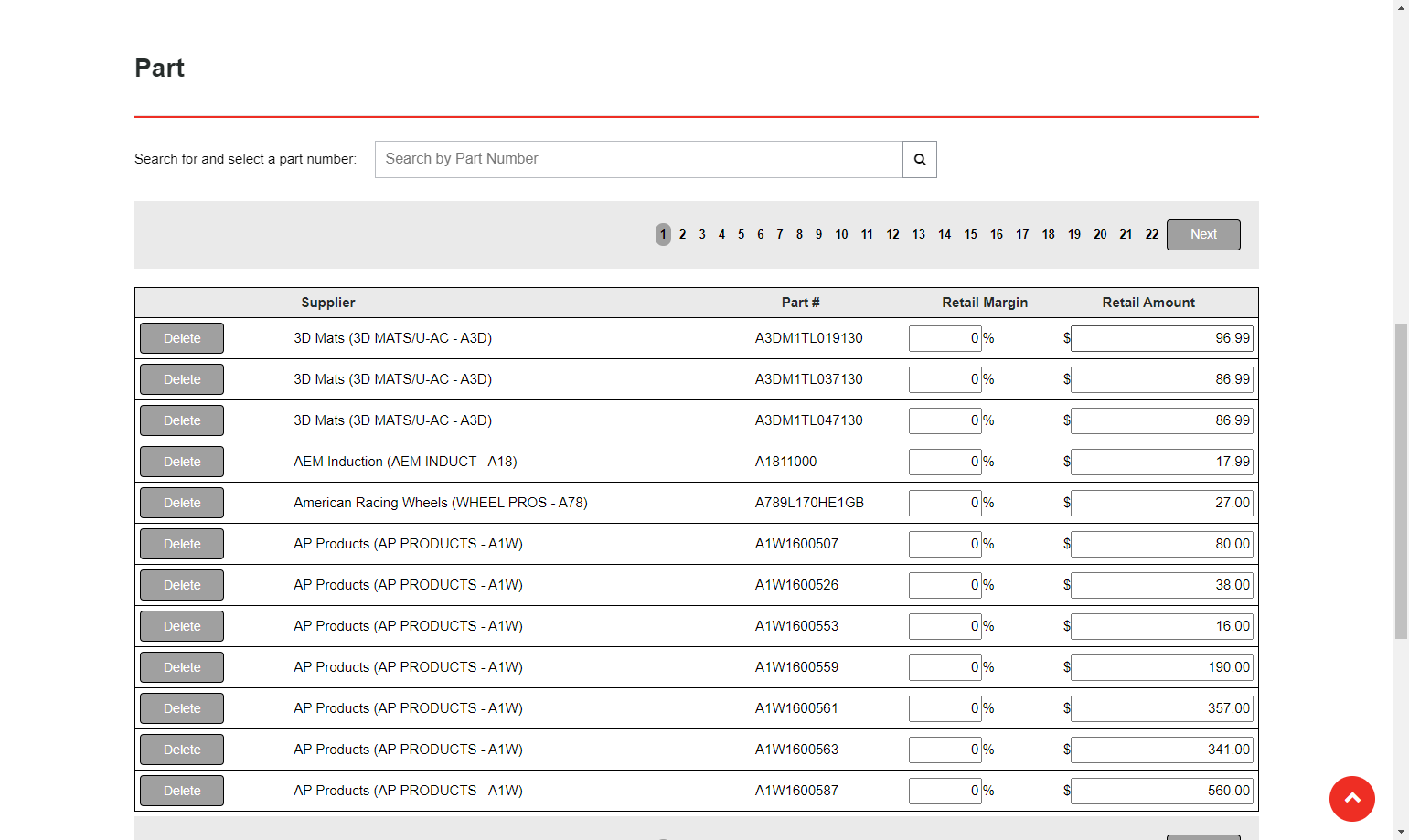 Click on Retail Amount and add desired price