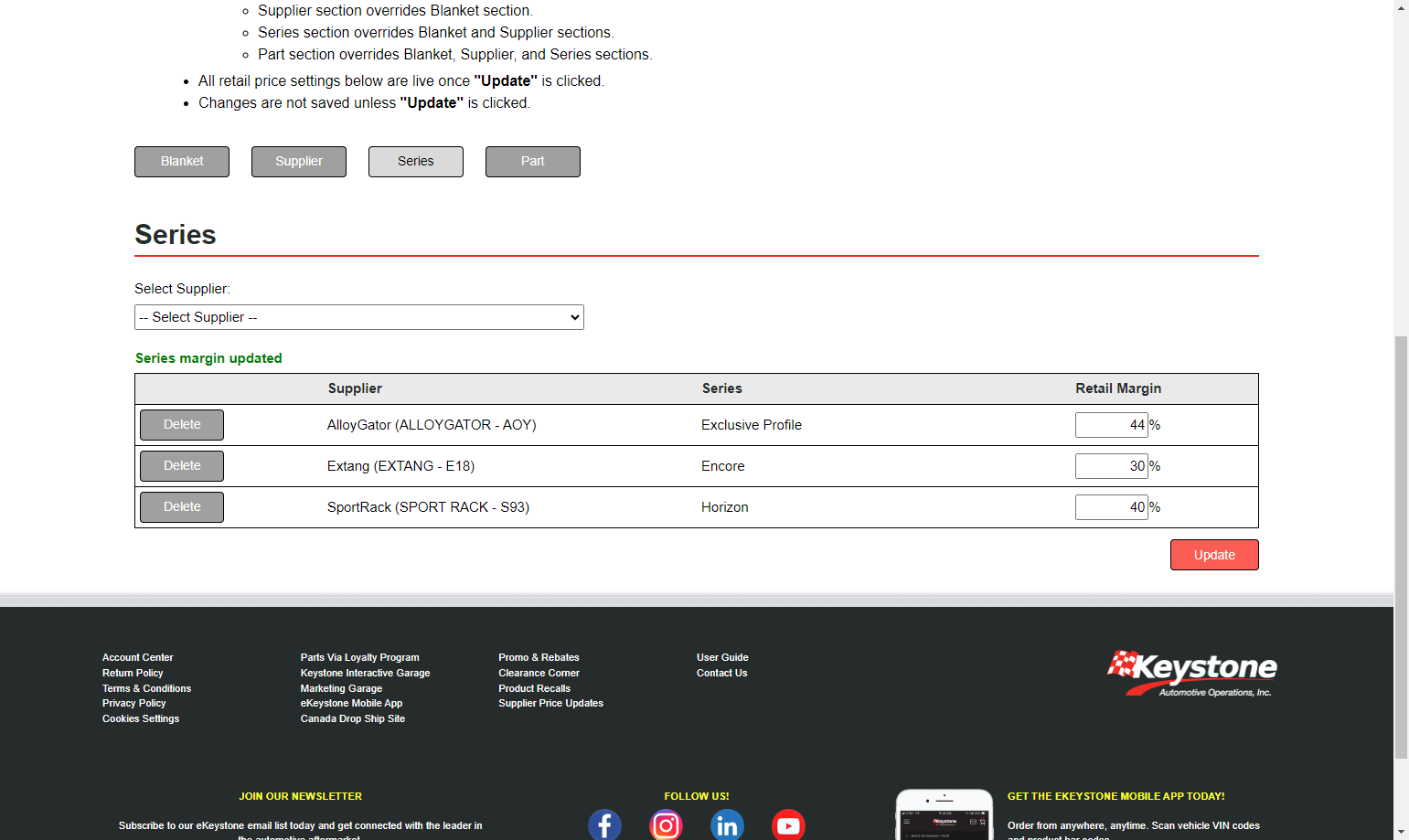 Click on Update