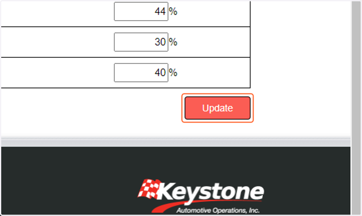 Click on Update