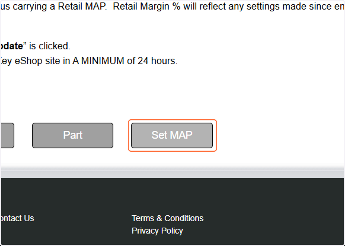 Click on Set MAP