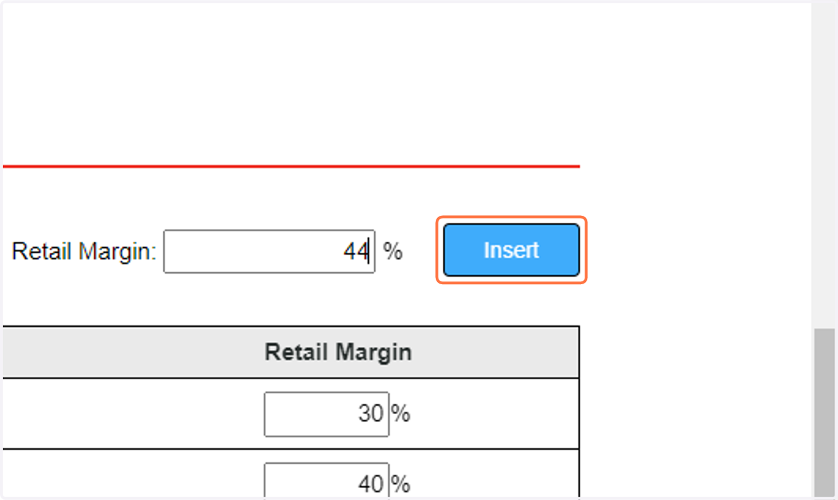 Click on Insert