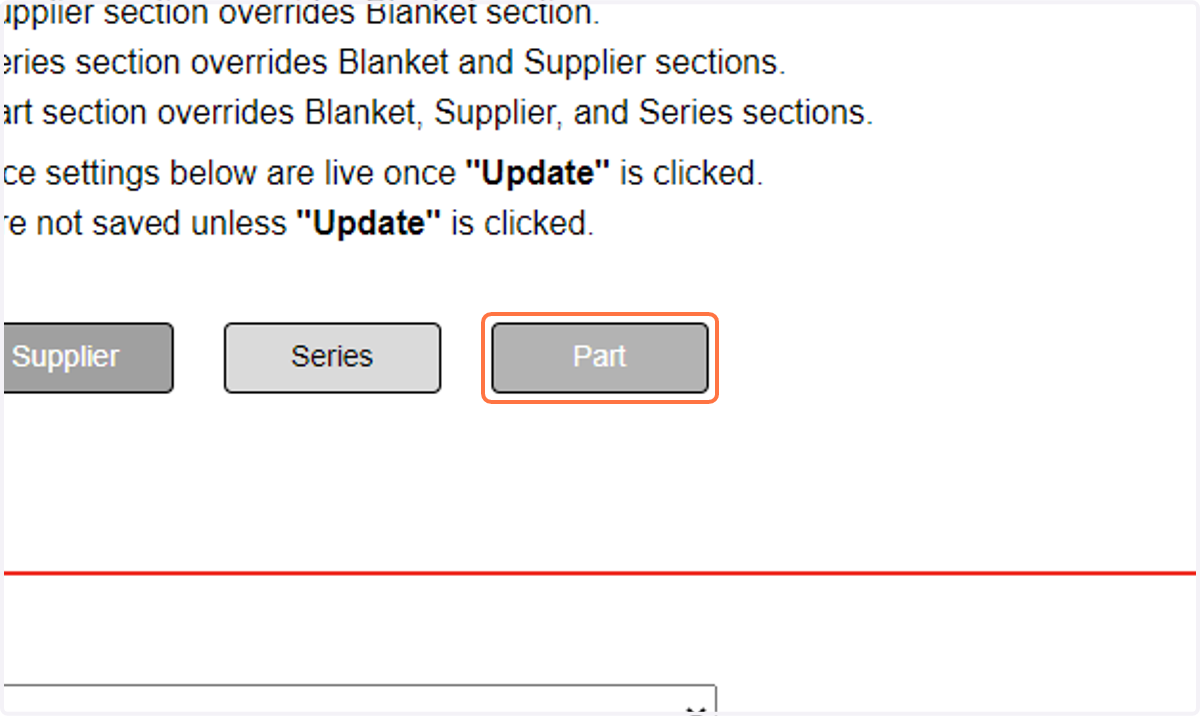 Click on Part