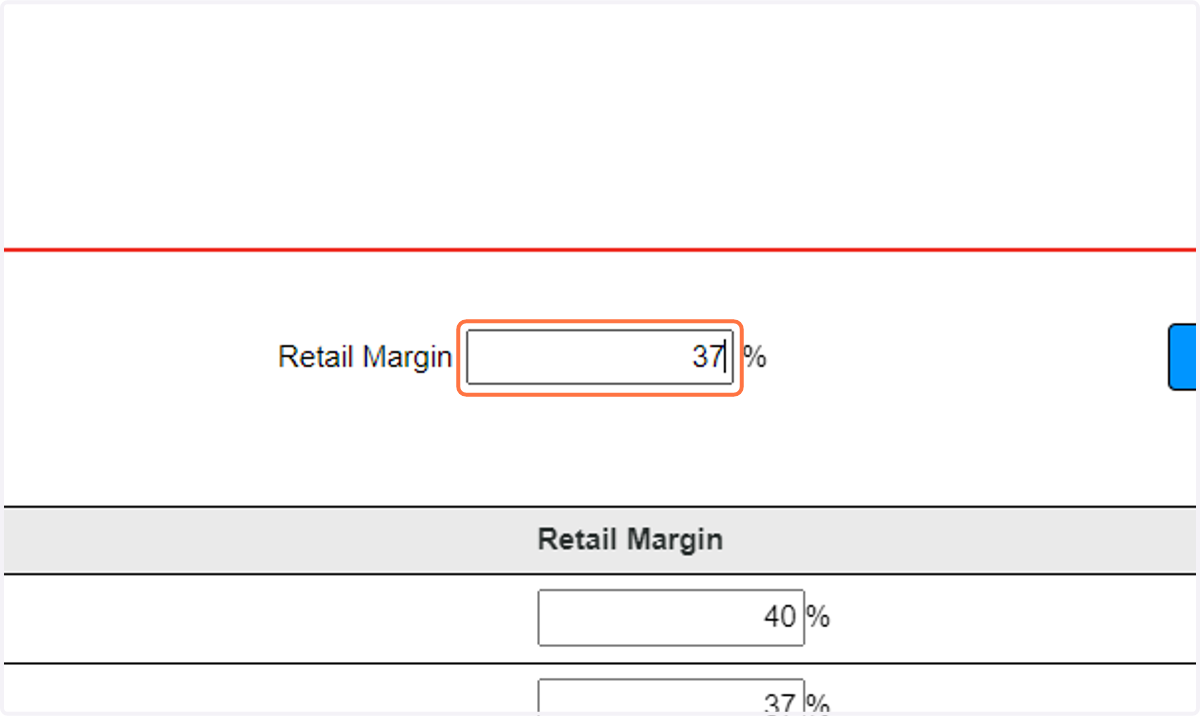add your Retail Margin percentage