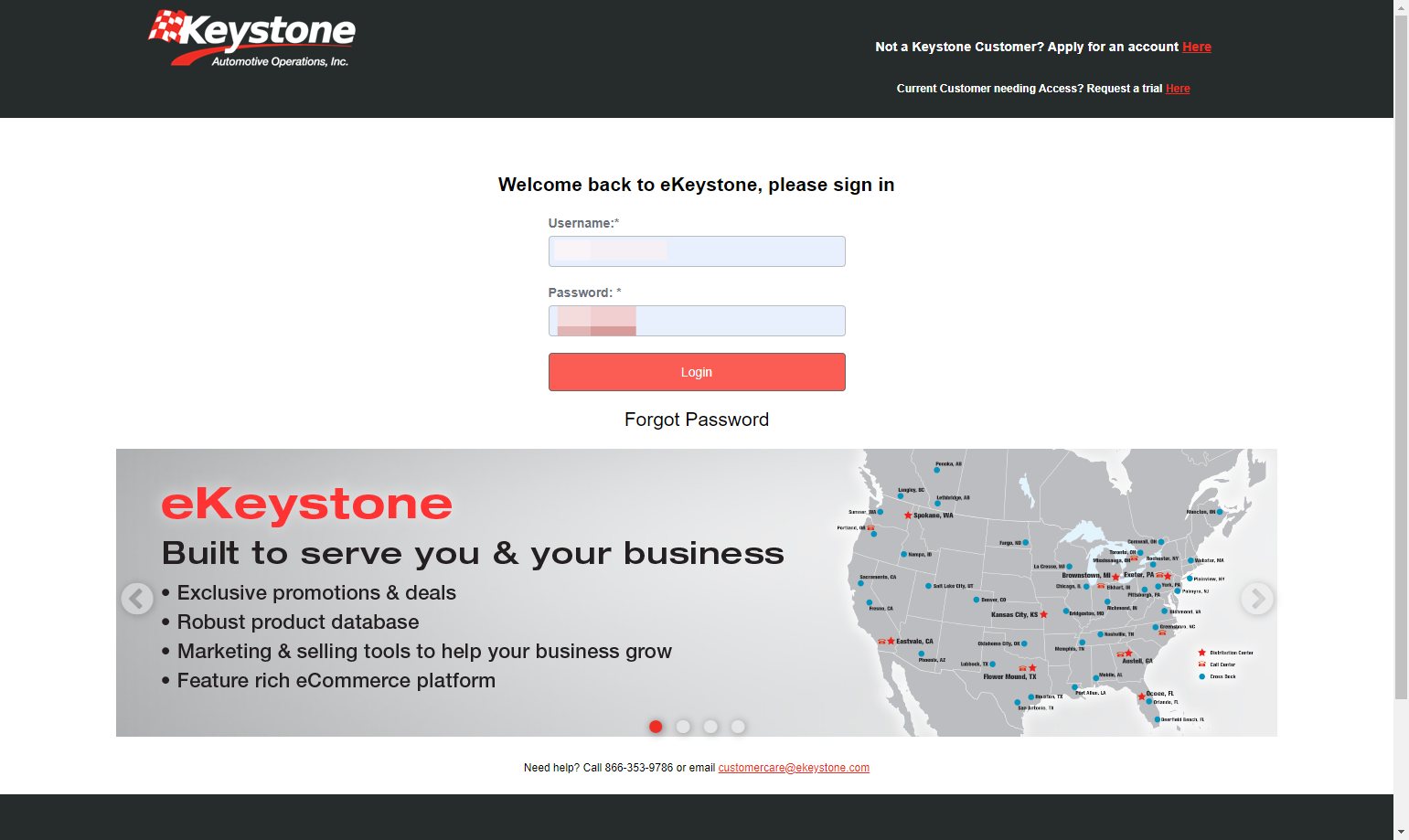Enter your Unique Keystone Username and Password, then Click on Login