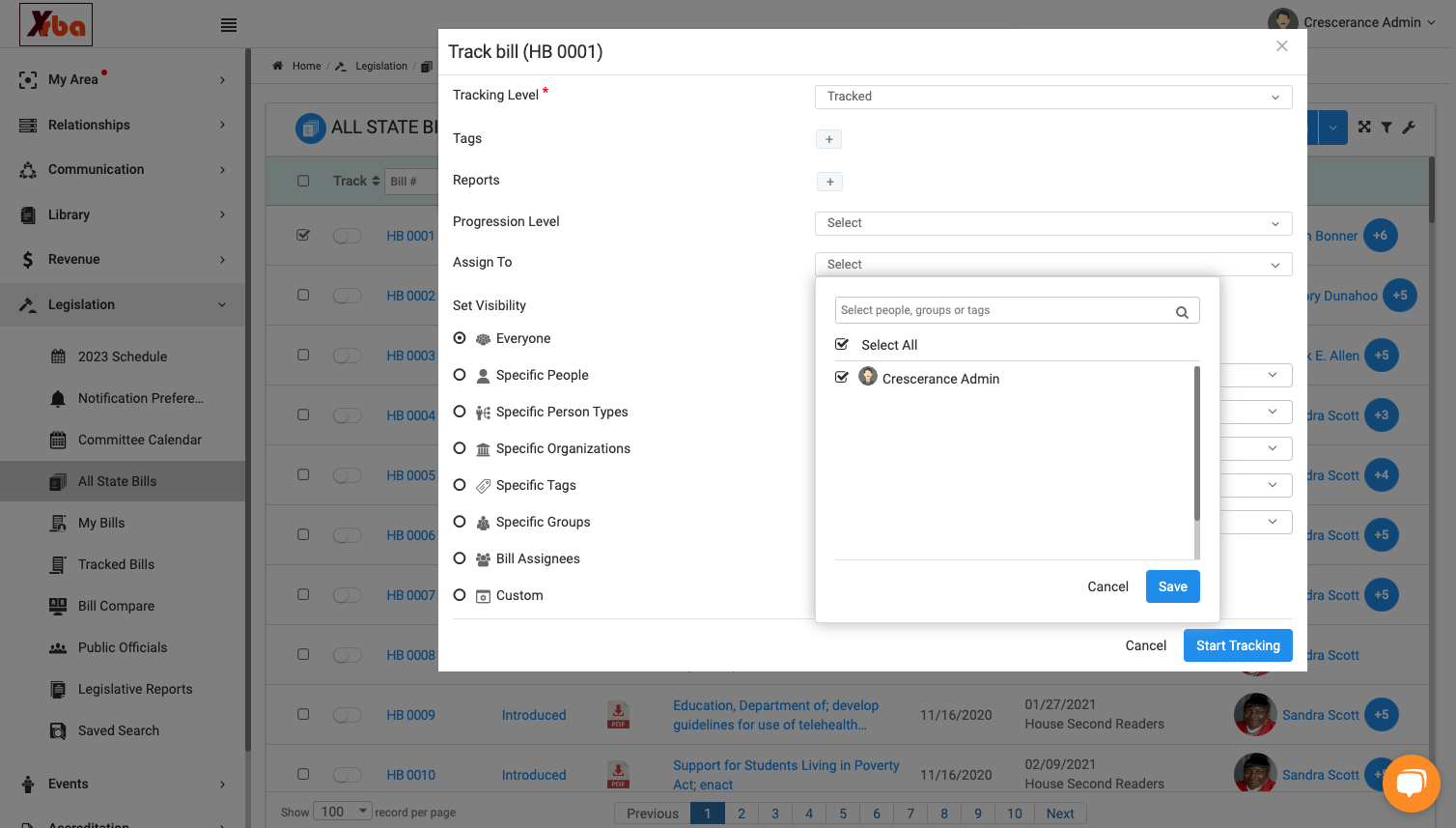 Be sure to click "Save" after selecting the needed users and/or groups for assignment.