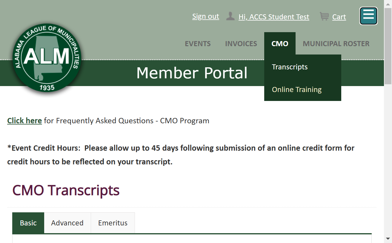 Click on Online Training