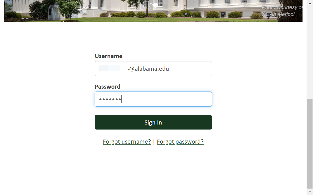 Type your your ALM member portal password