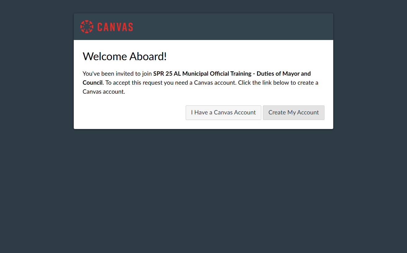 Click on Create My Account