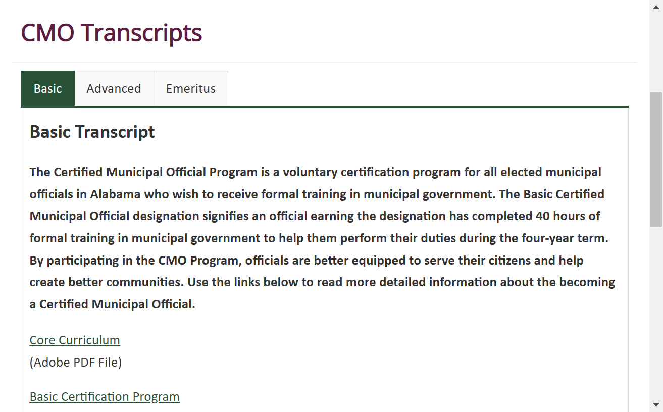 Verify previous credit hours taken from transcript below.
