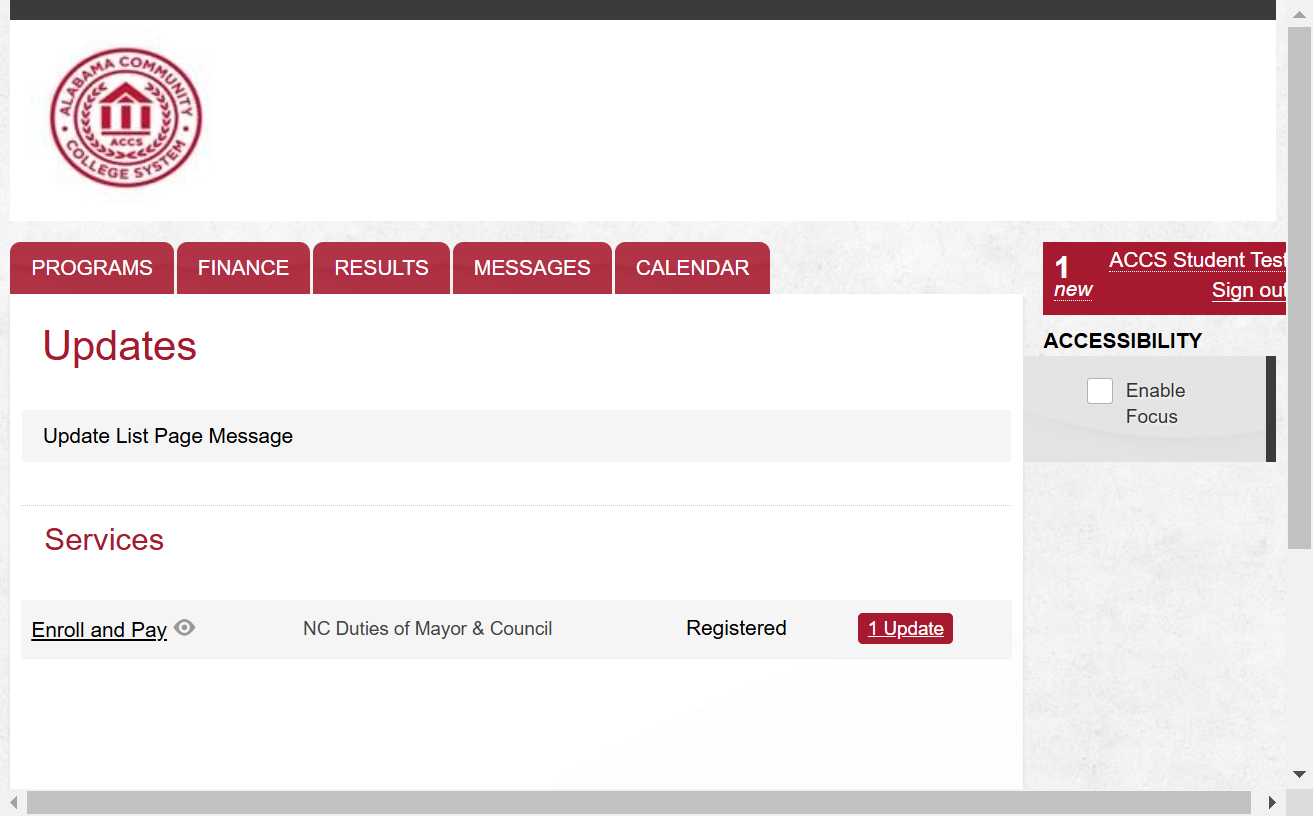 Click on Sign out in the top right of screen