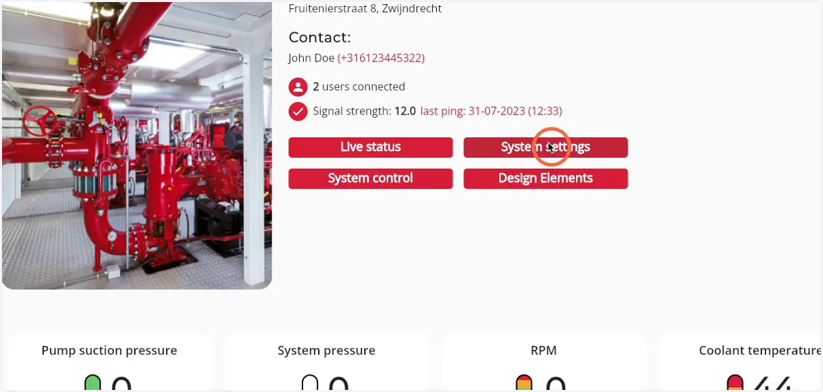 Click on 'System settings'