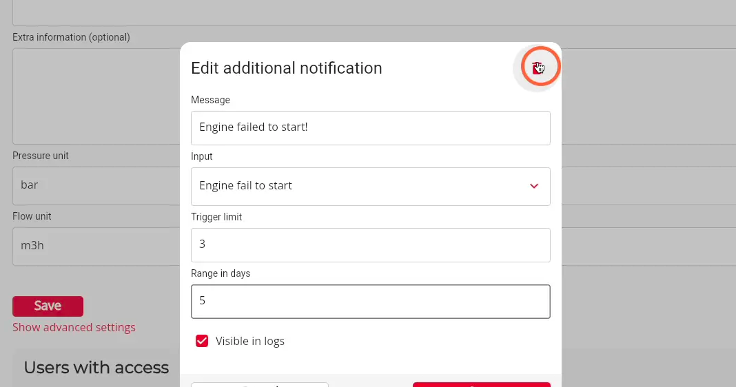 Click the 'bin' icon if you would like to delete the notification