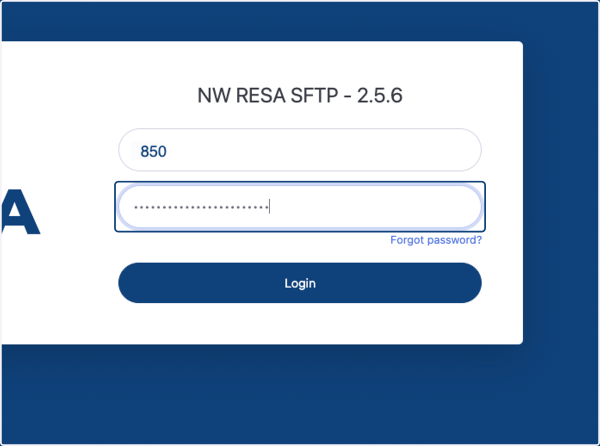 Enter your district admin credentials