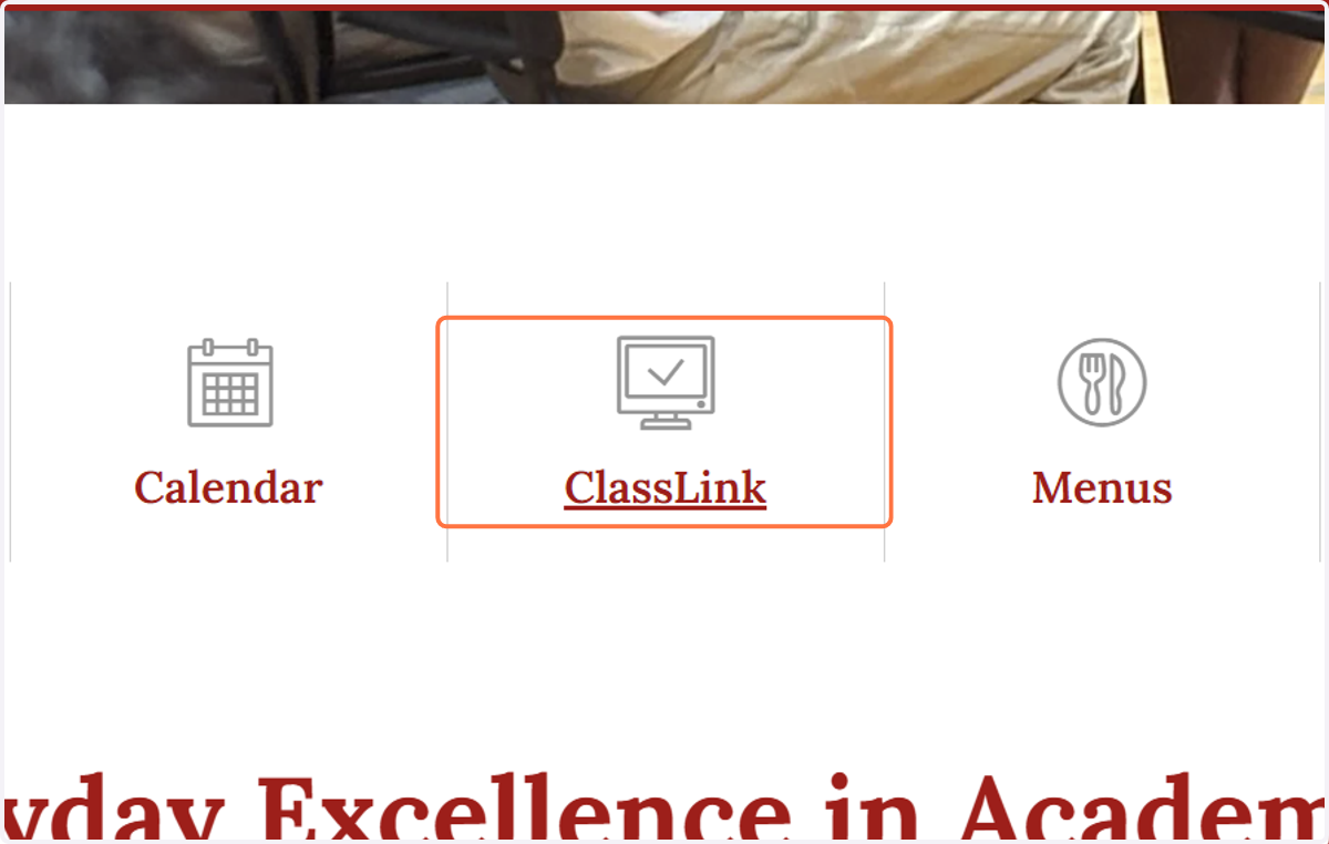 Click on ClassLink