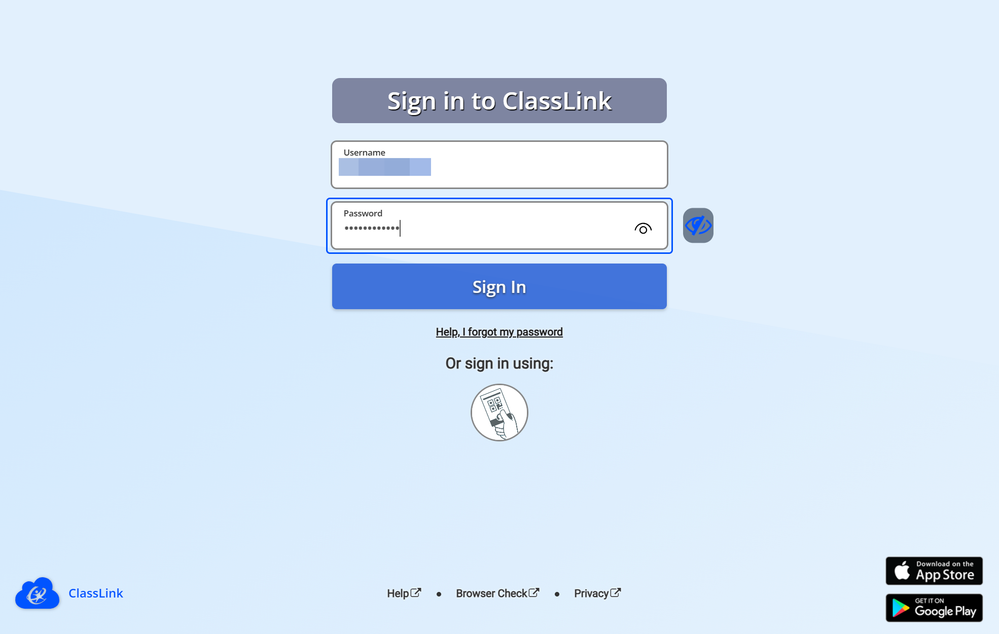 Click on Sign In