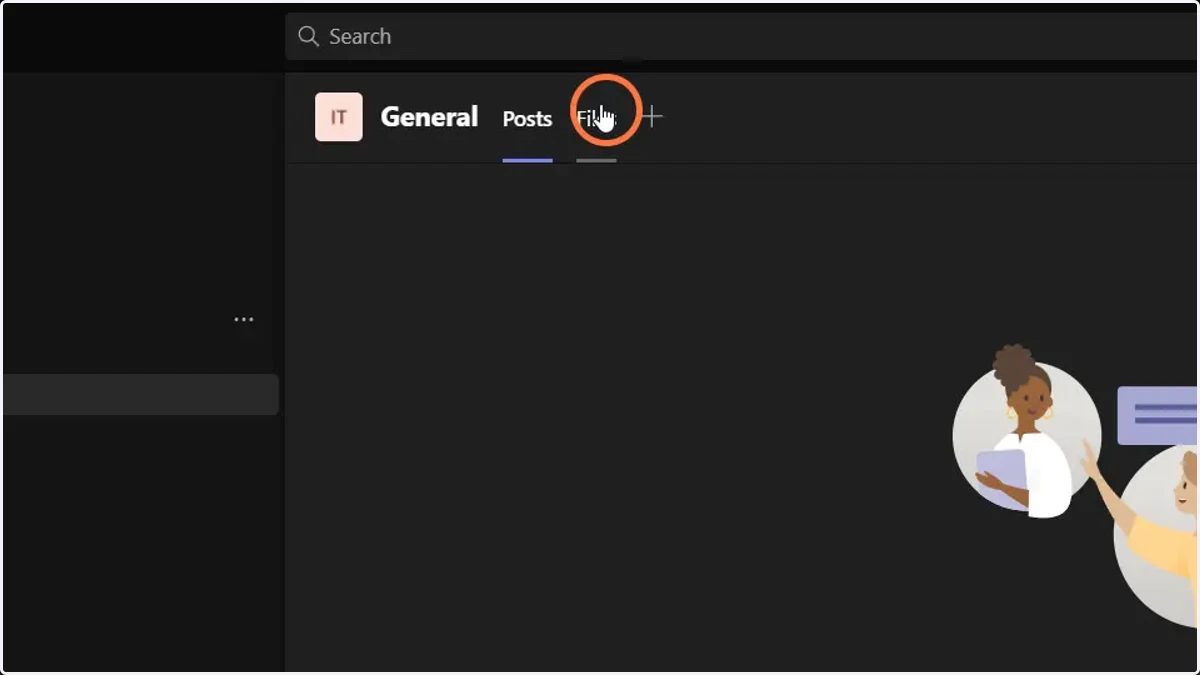 Go to the files tab.