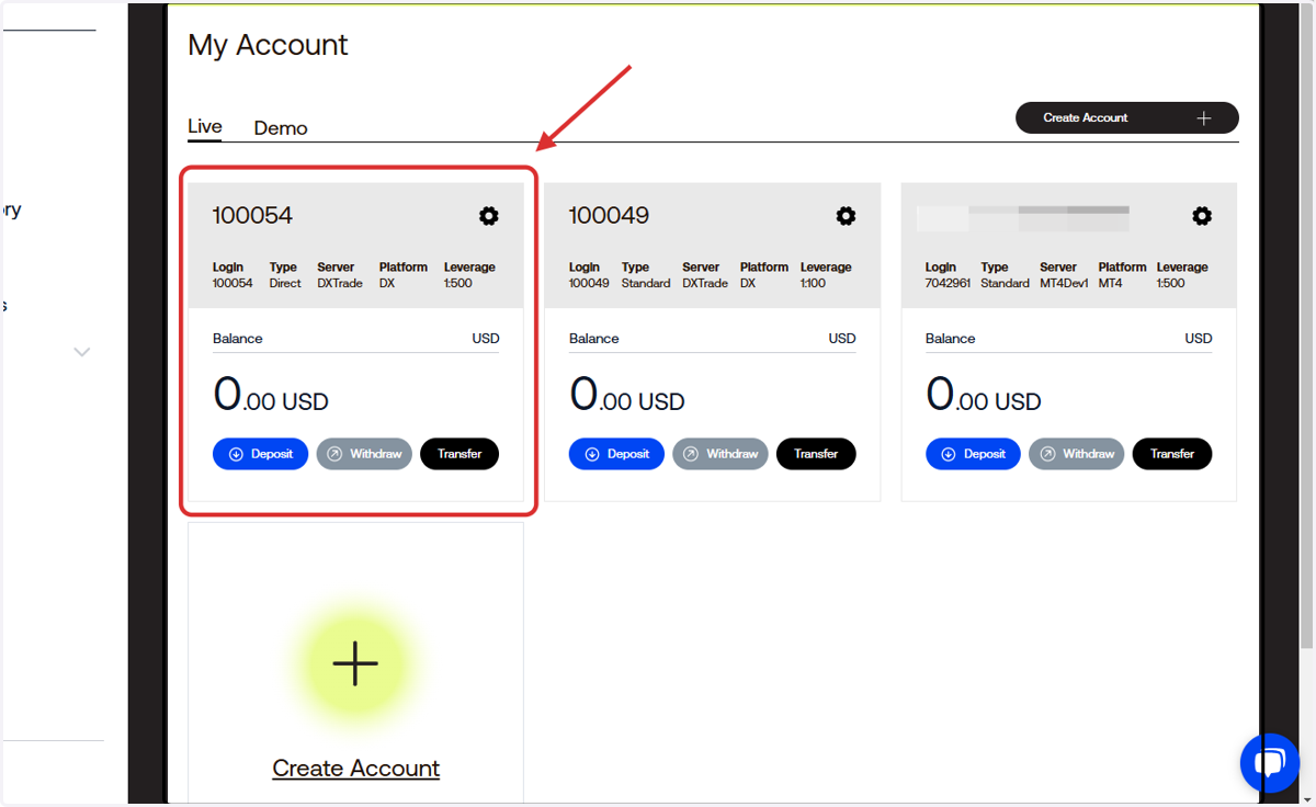 That's it! You have created your DX Trade account.