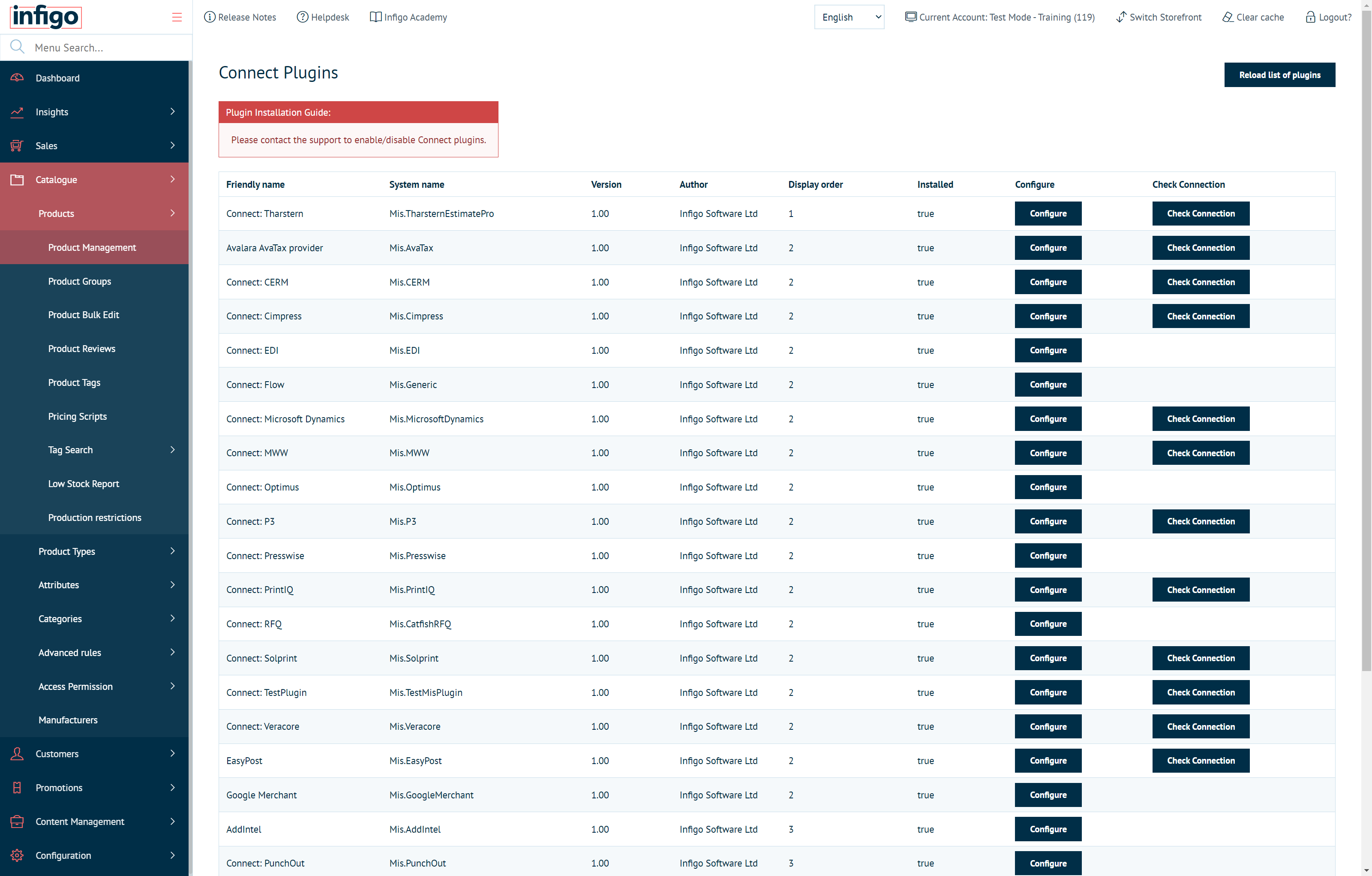 Navigate to Product Management