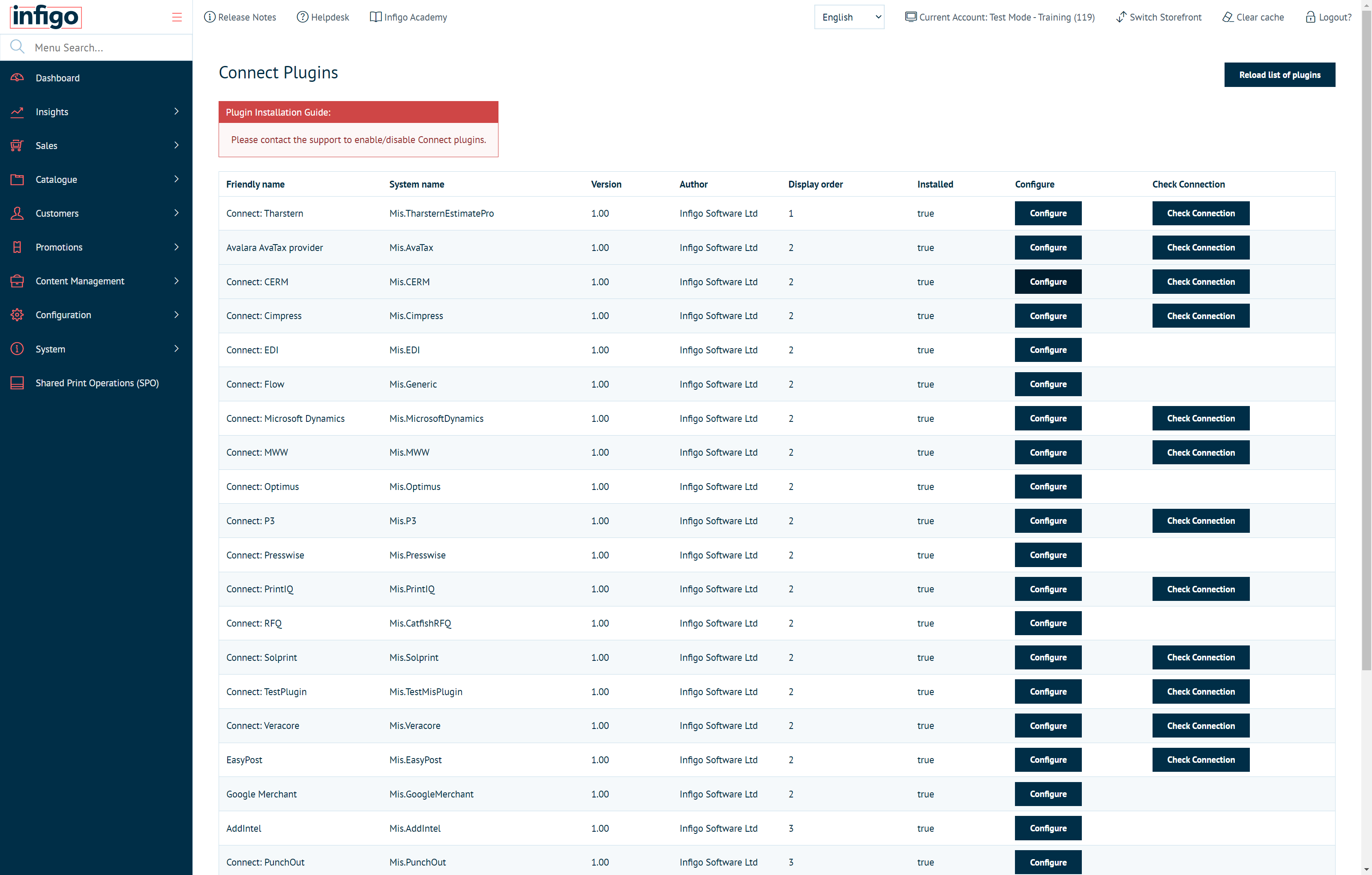 Click on Configure on the Mis.CERM row