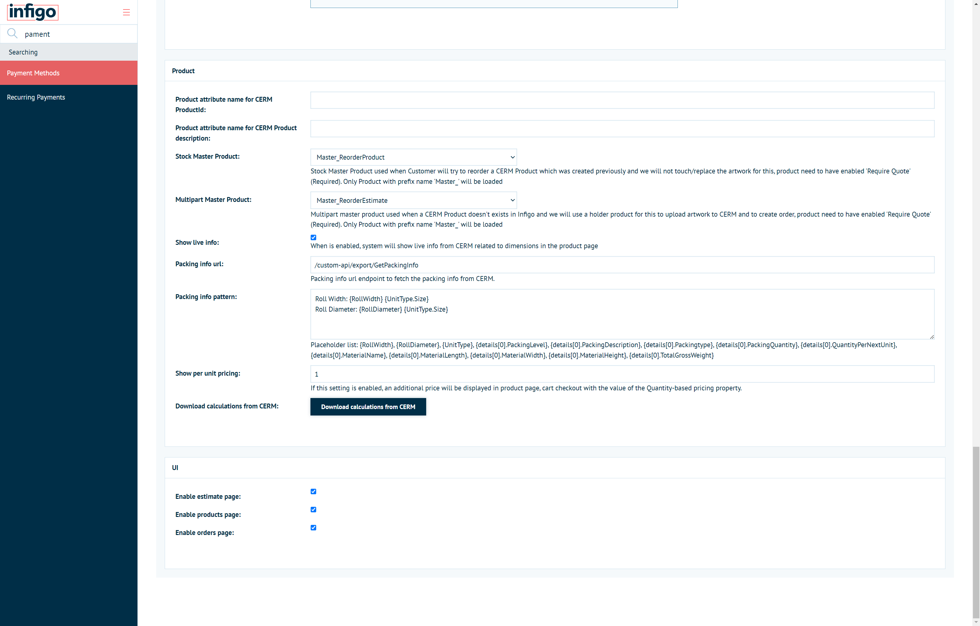UI Options