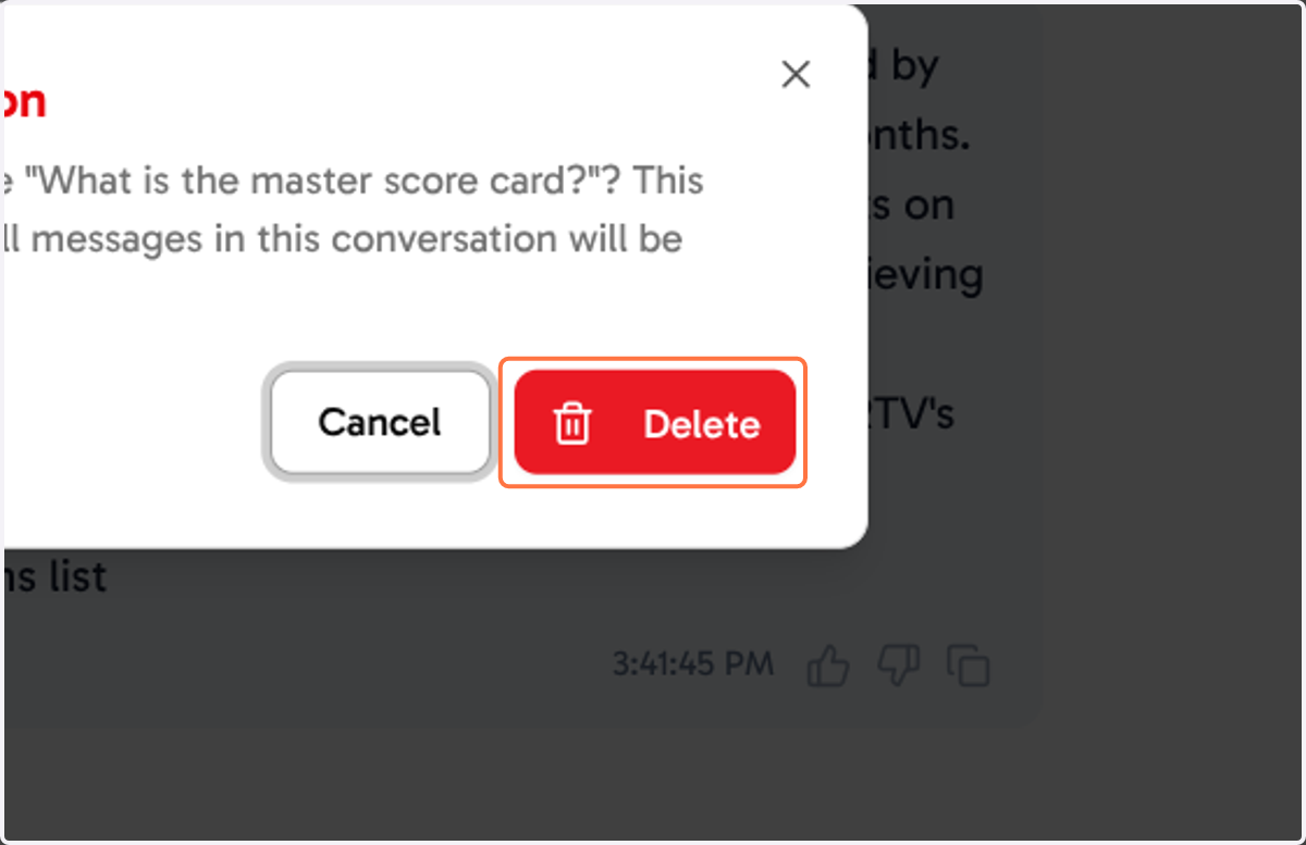 Confirm Delete
