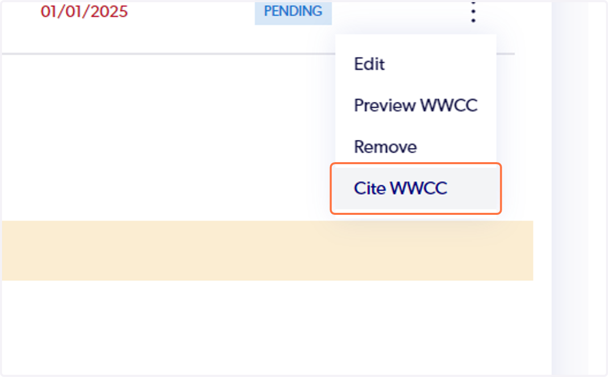 Select on Cite WWCC